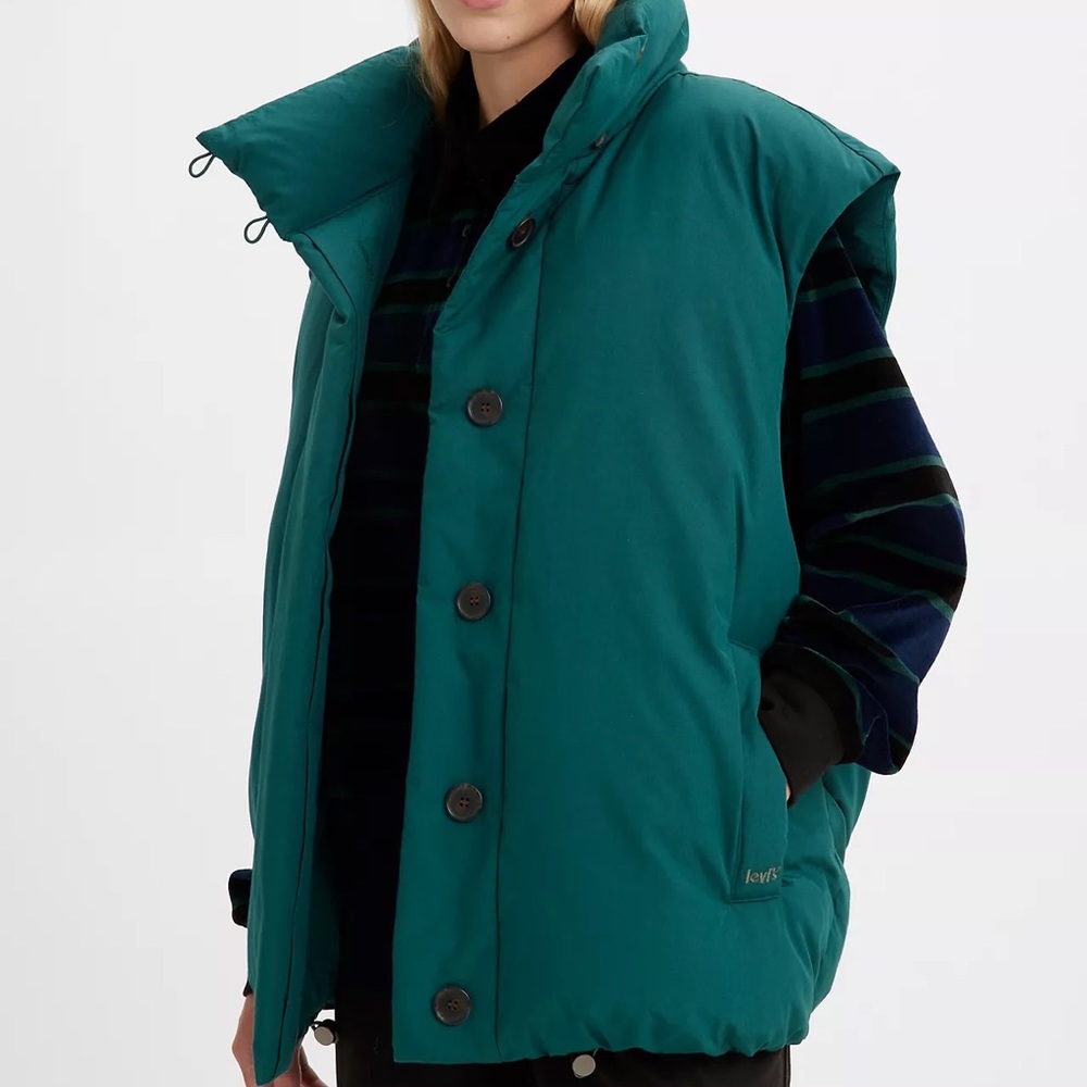LEVI’S XL PUFFER VEST - Deep Sea Moss - Green‎